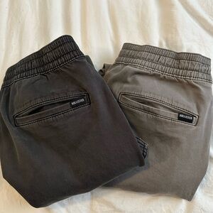 Hollister Skinny Joggers. Light Grey and Dark Grey. 
Size S